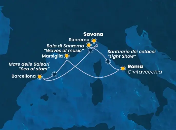 Itinerario Crociera Evento 2025